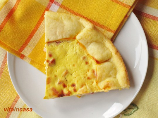 Torta salata alla ricotta e prosciutto cotto