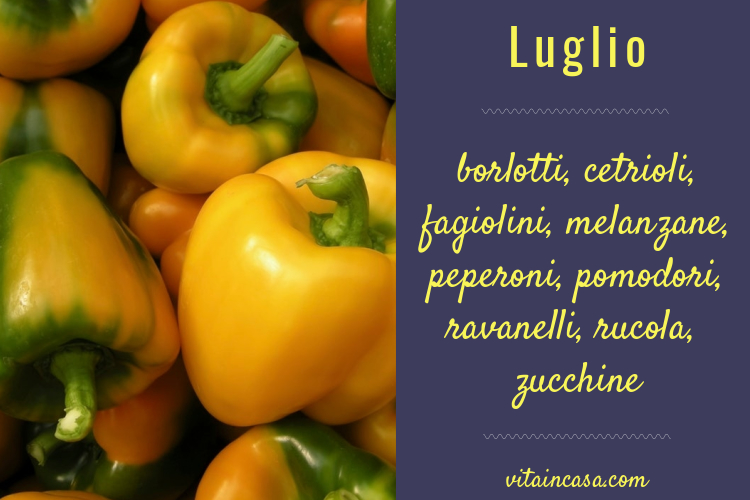 verdure del mese di luglio