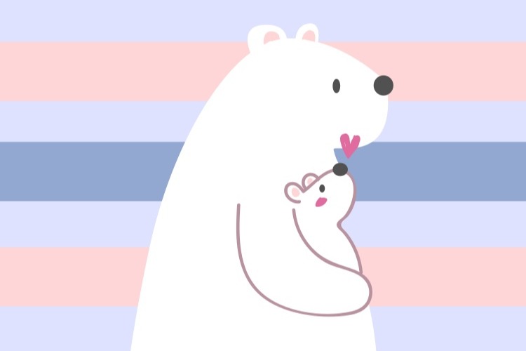 Mamma orsa con orsetto by vitaincasa