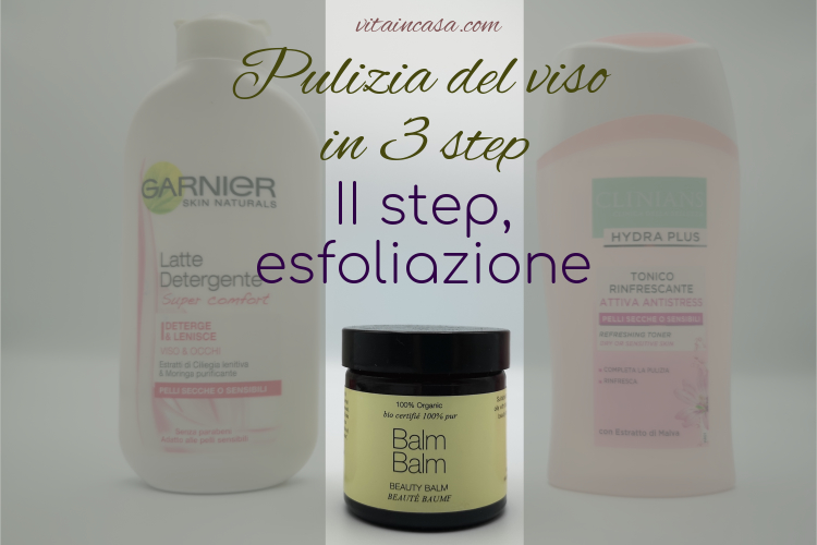 Pulizia del viso in 3 step esfoliante 2 in 1 by vitaincasa