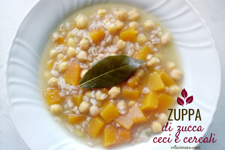Zuppa di zucca ceci e cereali by vitaincasa (1)