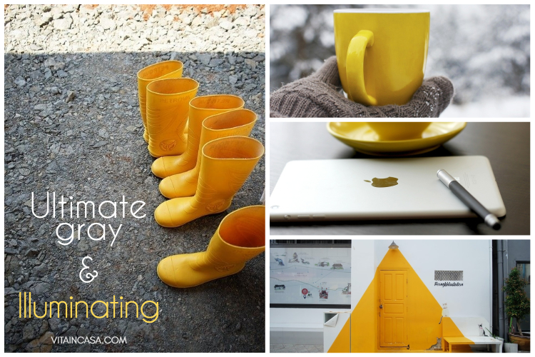 Colore dell anno Pantone 2021 Ultimate gray + illuminating by vitaincasa