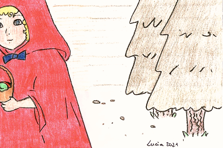 La bambina col cappuccio e il bosco by vitaincasa filled