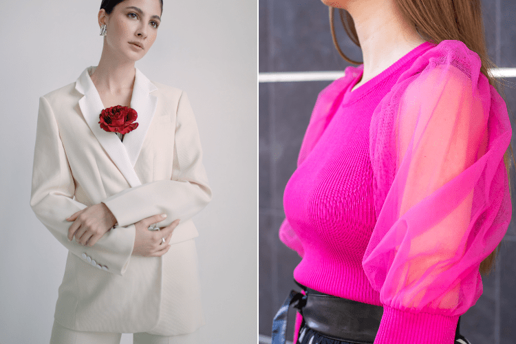 Giacca tipo tuxedo, bianco, rosa, trasparenze by vitaincasa (2)