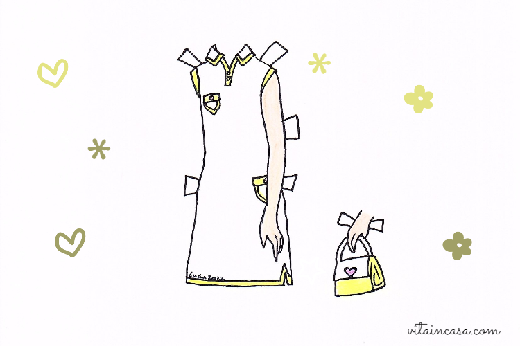 Abito sporty chic e borsetta by vitaincasa - copy