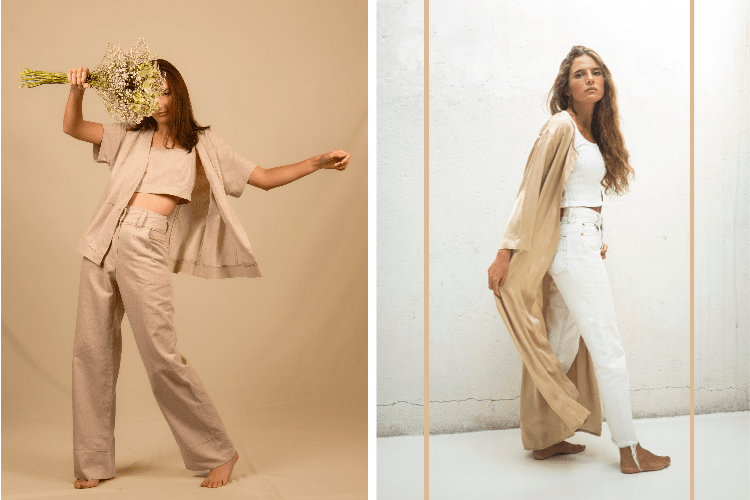 High waist chinos &amp; cropped white jeans by vitaincasa