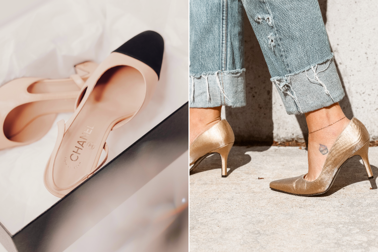 Slingback e decolletés metal vitaincasa