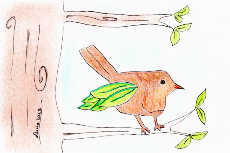 La storia dell'uccellino e delle foglie by vitaincasa vvd7