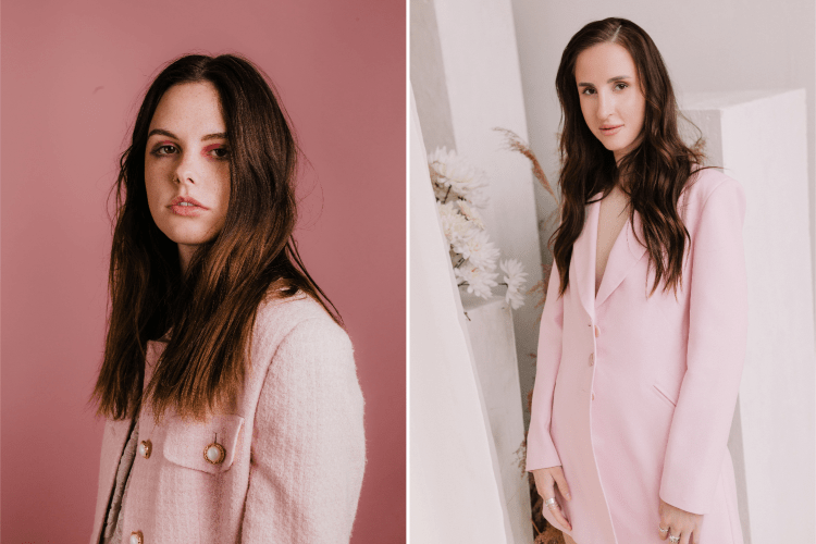 Pink wave ladylike jacjet and oversized blazer vitaincasa