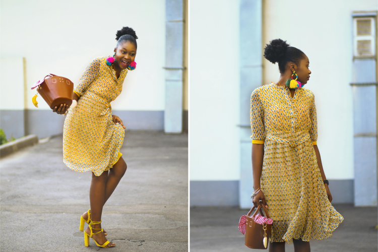 Yellow short dress by vitaincasa