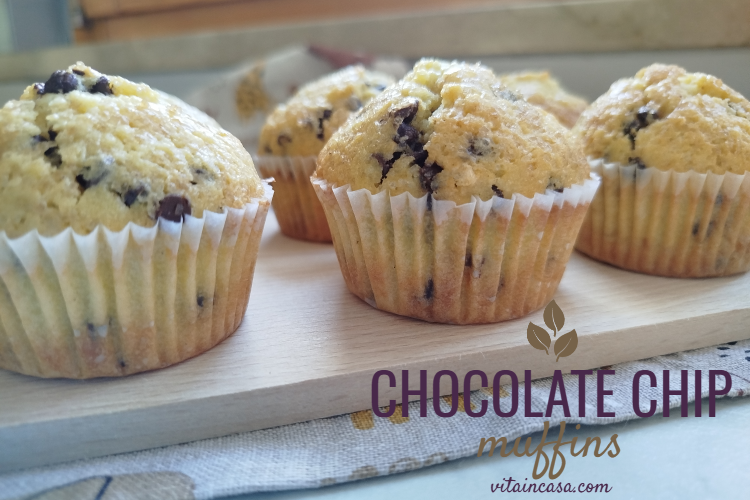 Chocolate chip muffins by vitaincasa