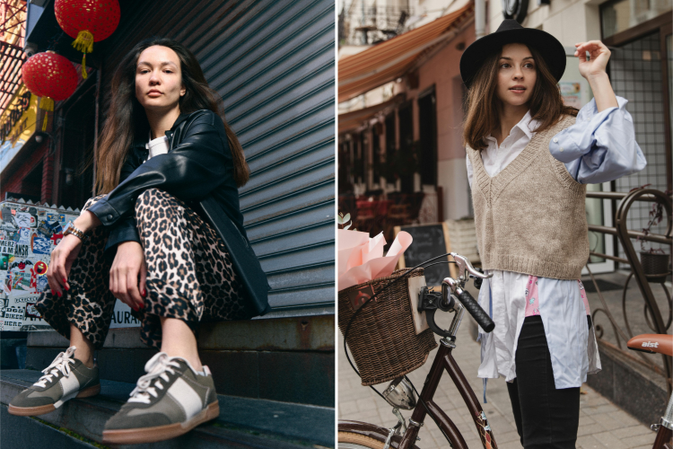 Pantaloni leopard, sweater vest by vitaincasa