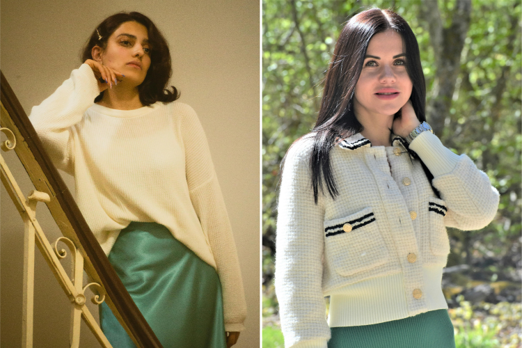 Slip skirt, lady jacket by vitaincasa