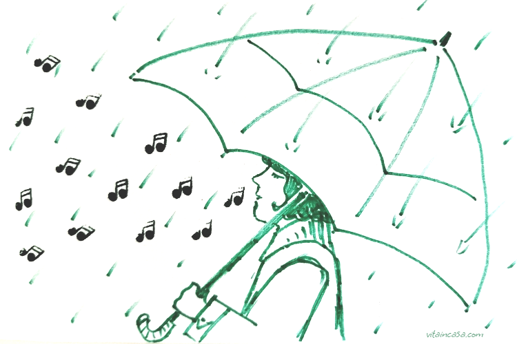 Singing in the rain by vitaincasa