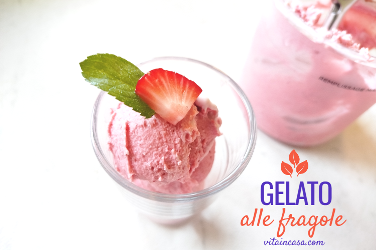 Gelato alle fragole con la Ninja Creami by vitaincasa